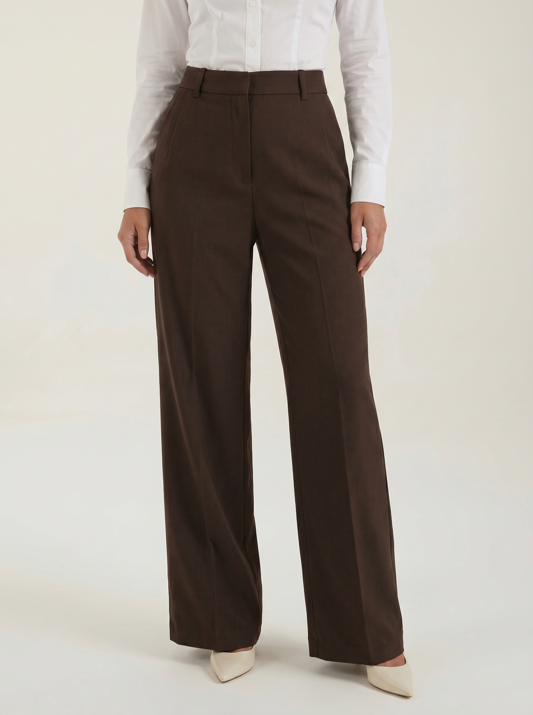 Hazel weite High-Waist-Hose