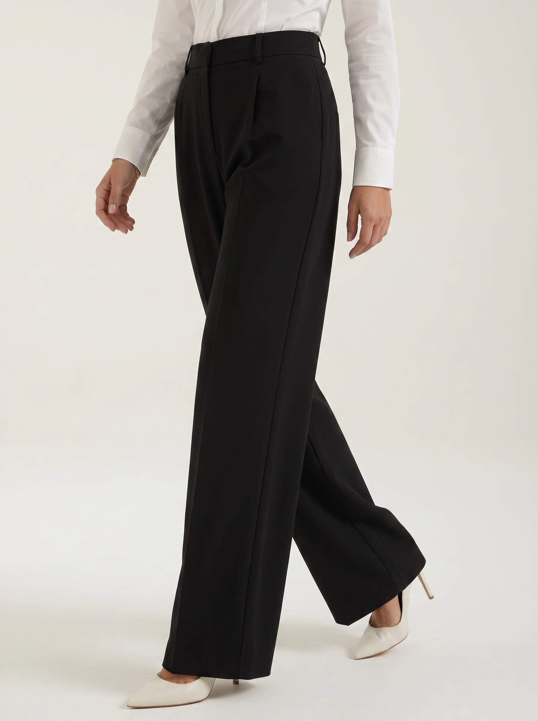 Hazel weite High-Waist-Hose