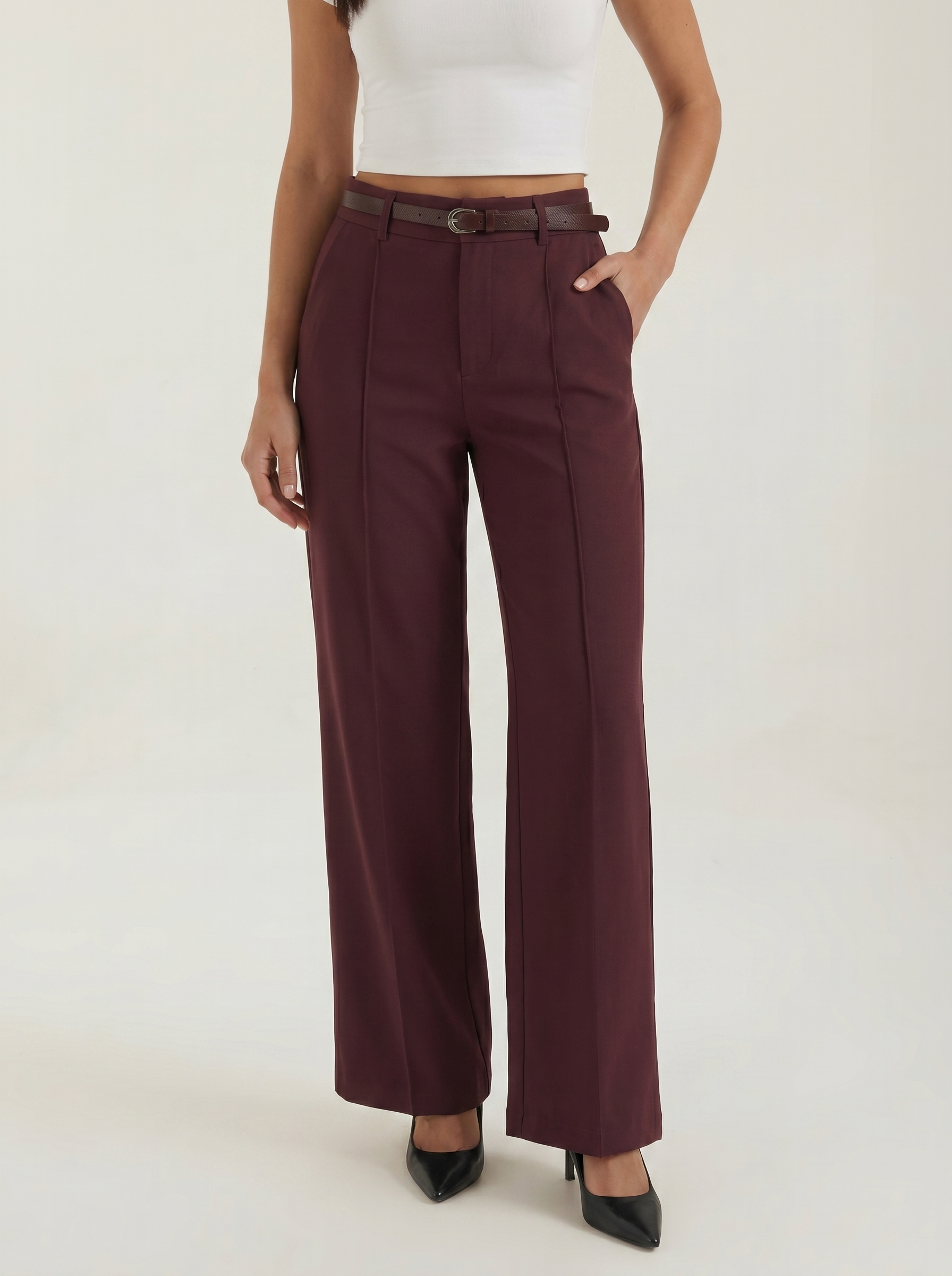 Bertha Weitbeinhose mit hohem Bund