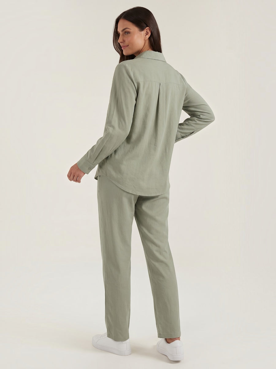 Amber Baumwoll Hosenanzug mit Overshirt