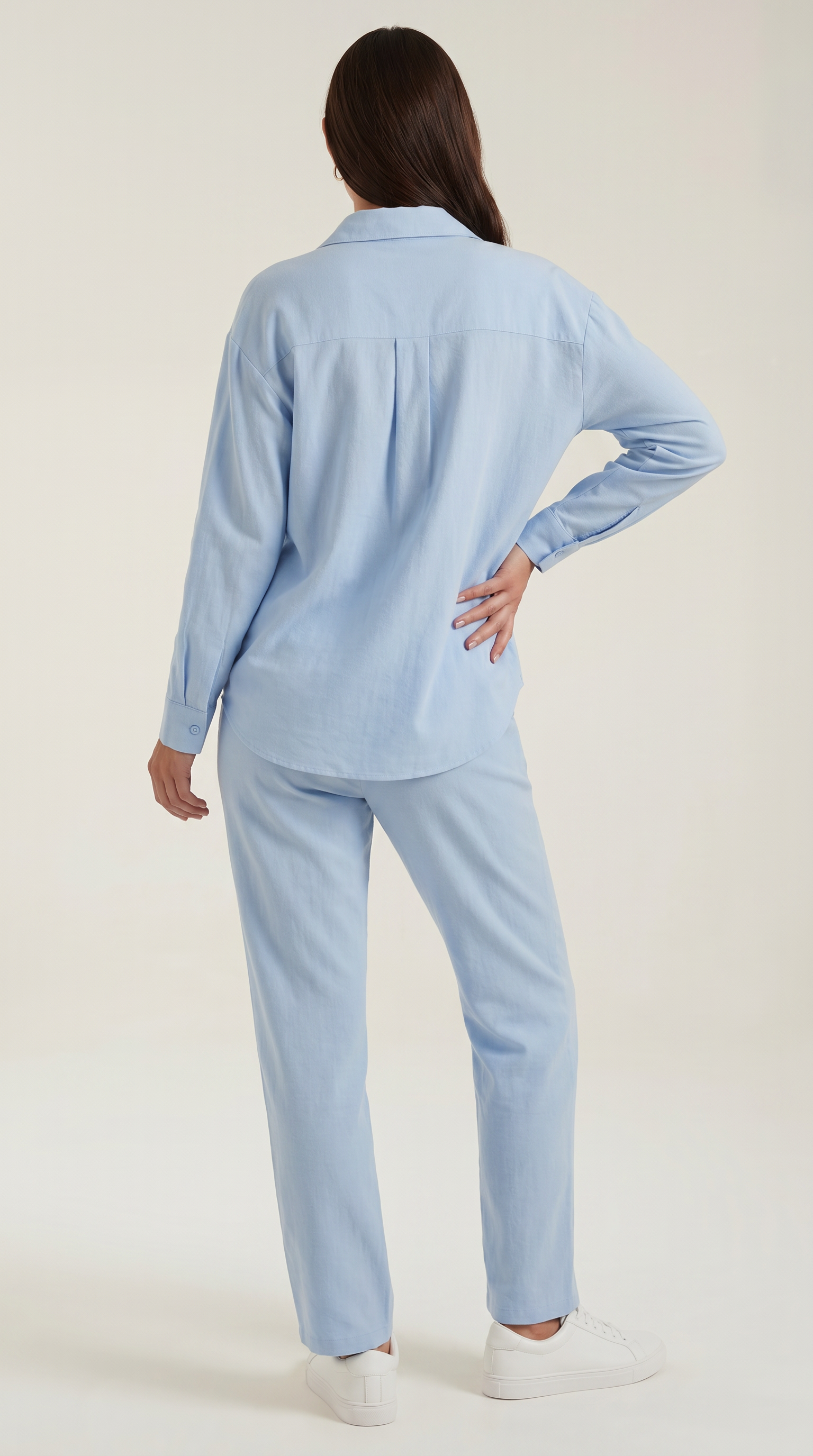 Amber Baumwoll Hosenanzug mit Overshirt