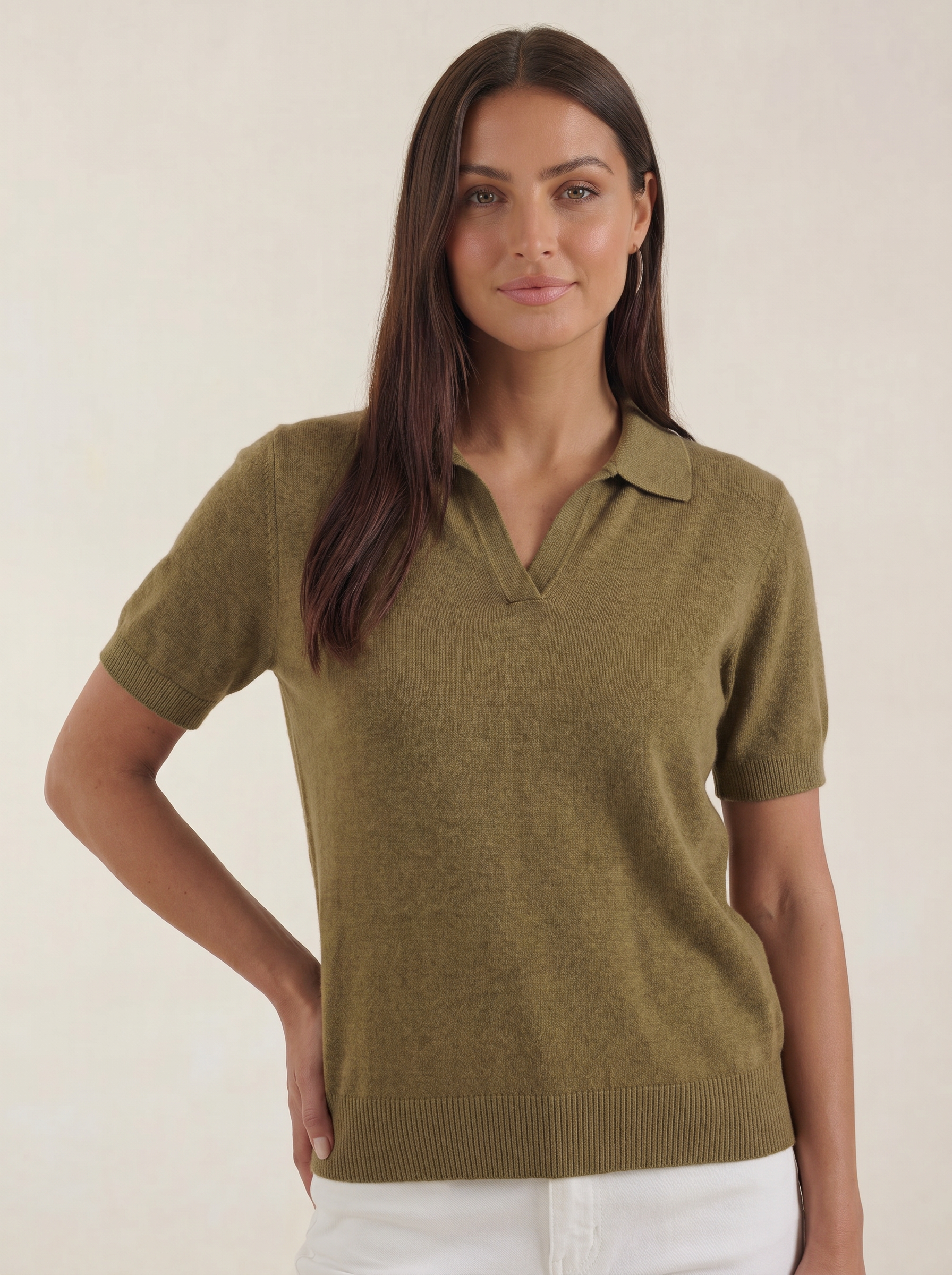 Rita Kurzärmeliges Strick-Polo
