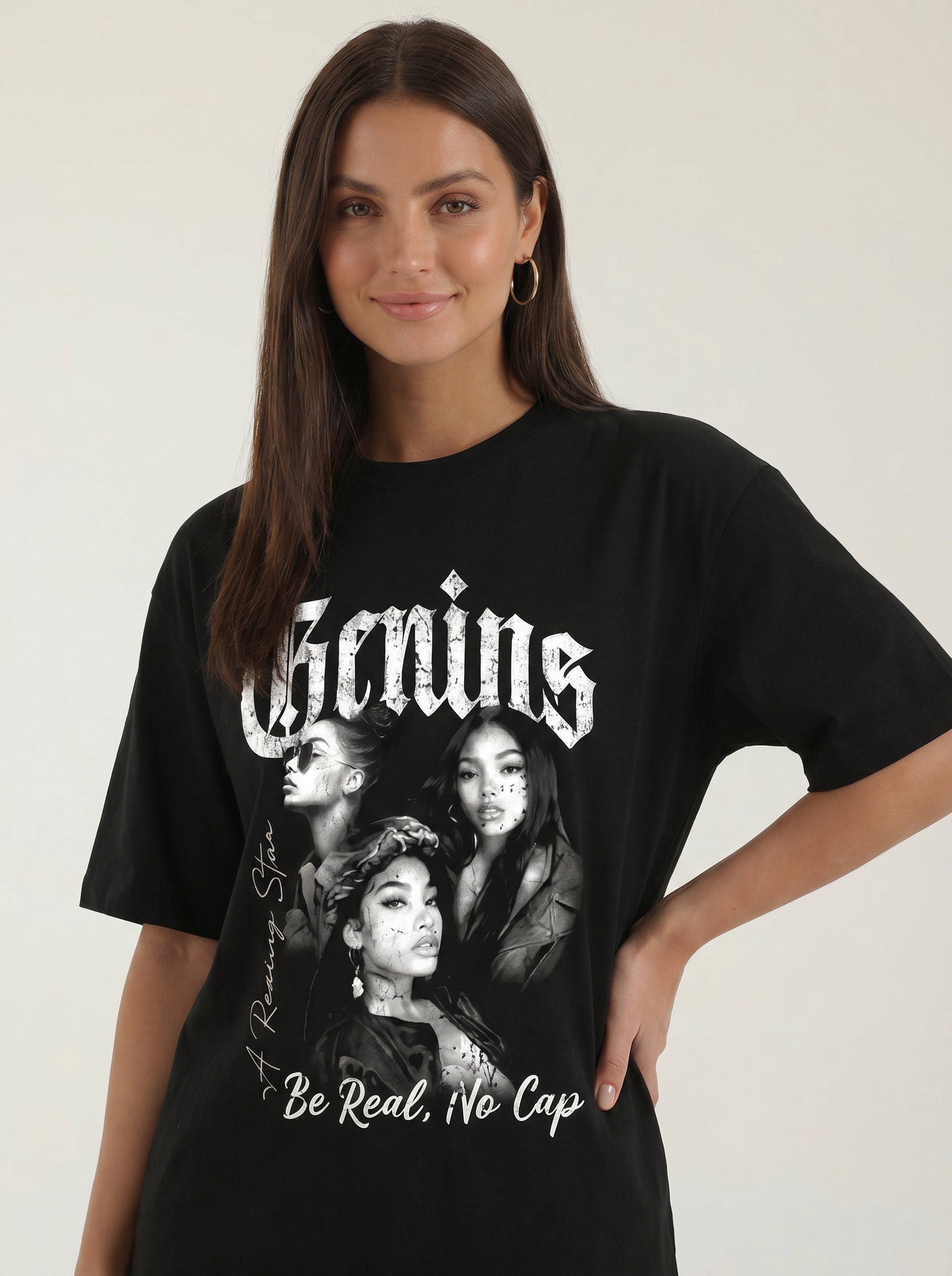 Jessamine Oversize-T-Shirt mit Grafik