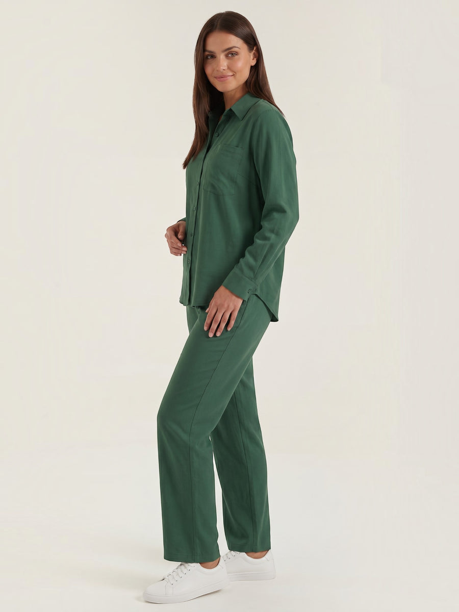 Amber Baumwoll Hosenanzug mit Overshirt