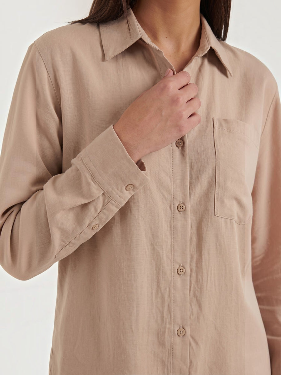 Amber Baumwoll Hosenanzug mit Overshirt