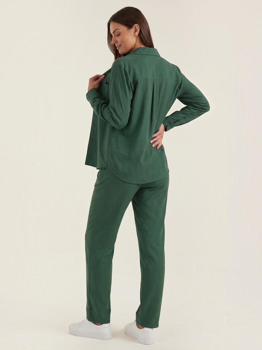 Amber Baumwoll Hosenanzug mit Overshirt
