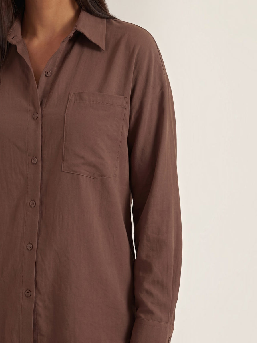 Amber Baumwoll Hosenanzug mit Overshirt