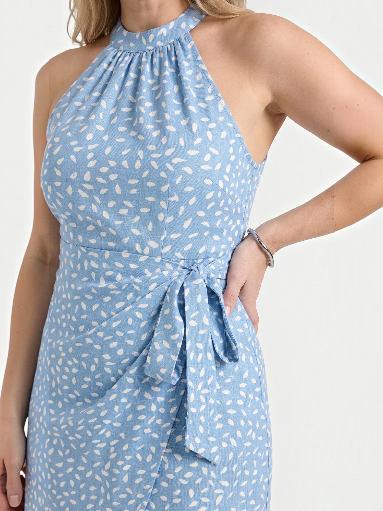 Gillian Minikleid mit Neckholder und Bindedetail
