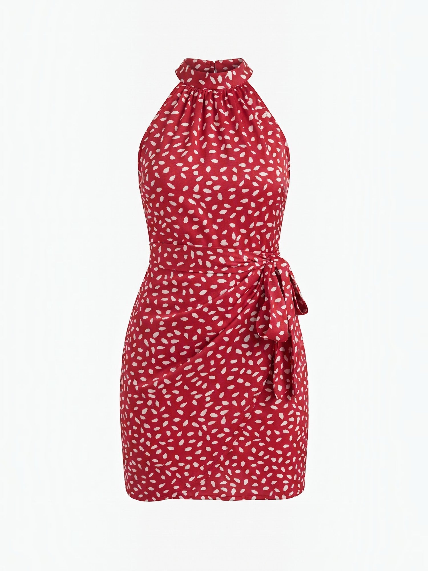 Gillian Minikleid mit Neckholder und Bindedetail