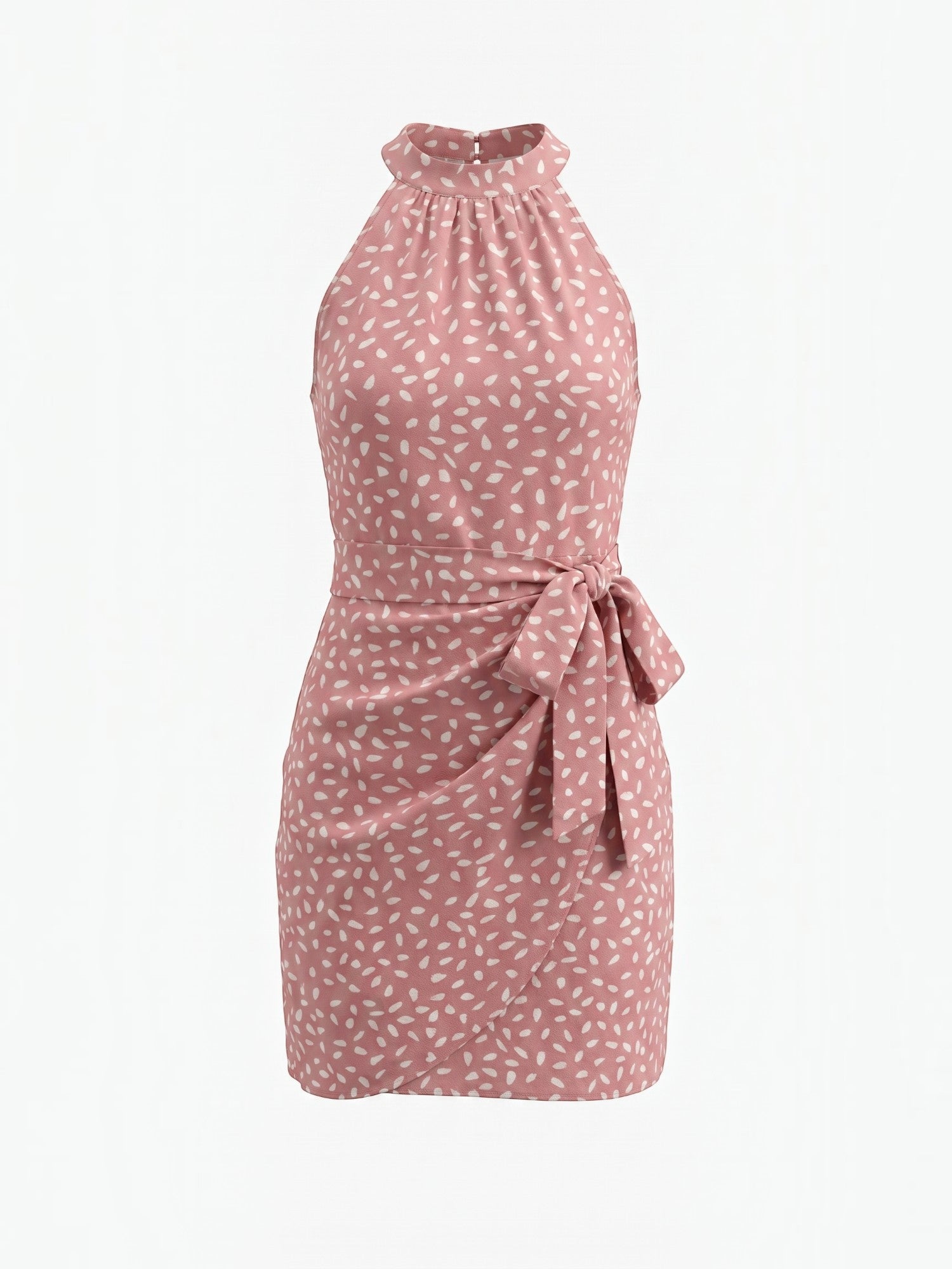 Gillian Minikleid mit Neckholder und Bindedetail