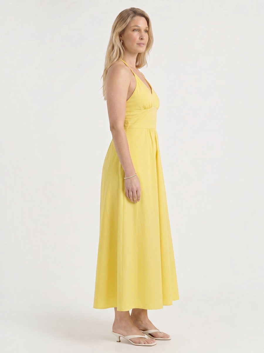 Monica Maxikleid mit Neckholder-Ausschnitt