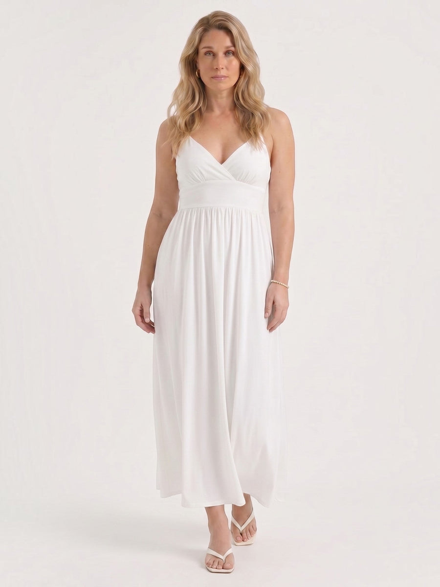 Monica Maxikleid mit Neckholder-Ausschnitt