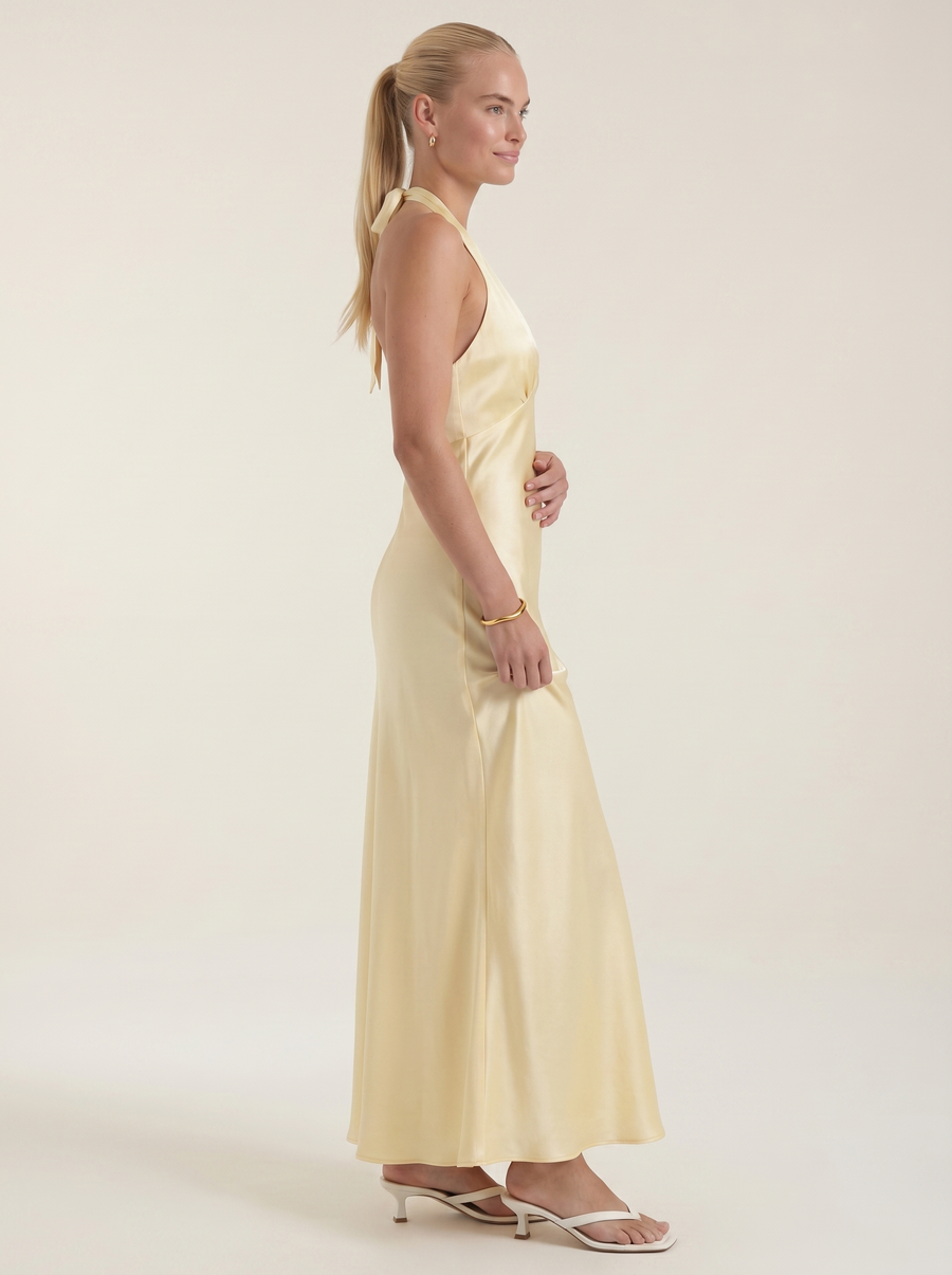 Essie Maxikleid Neckholder mit V-Ausschnitt