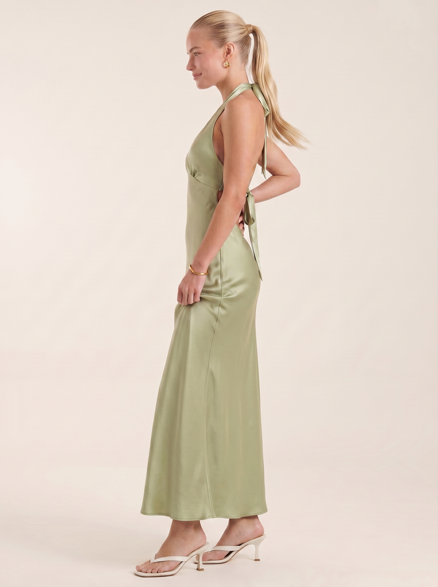 Essie Maxikleid Neckholder mit V-Ausschnitt