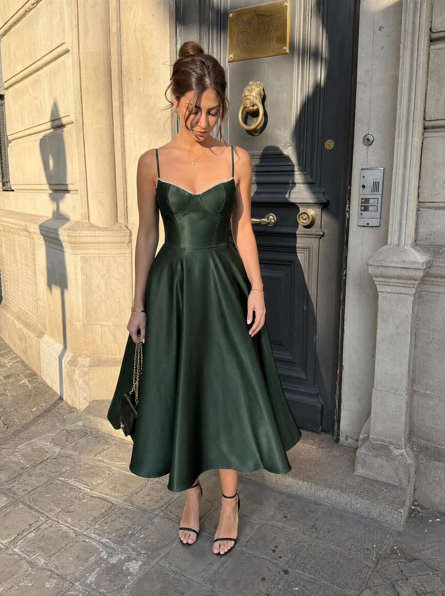 Isolde Tüll-Midikleid