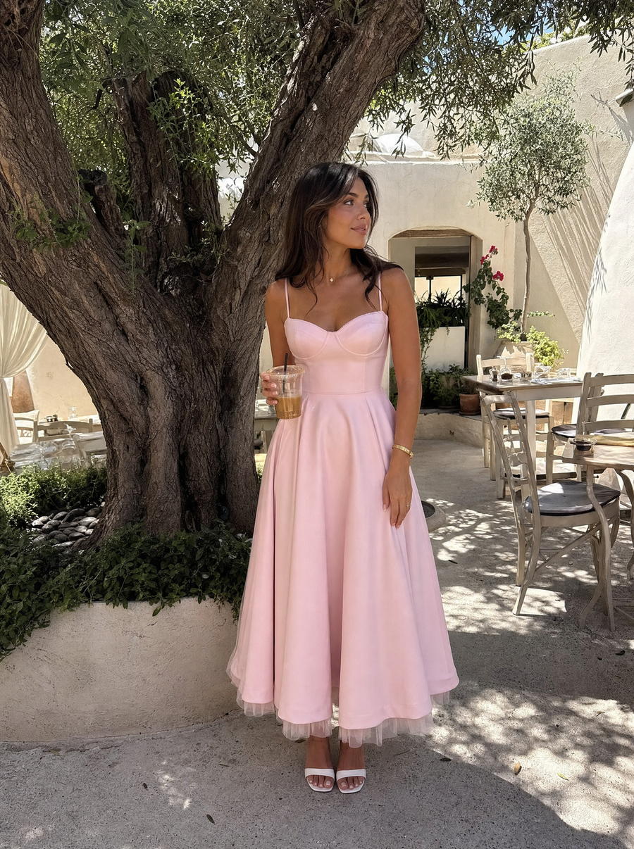 Isolde Tüll-Midikleid