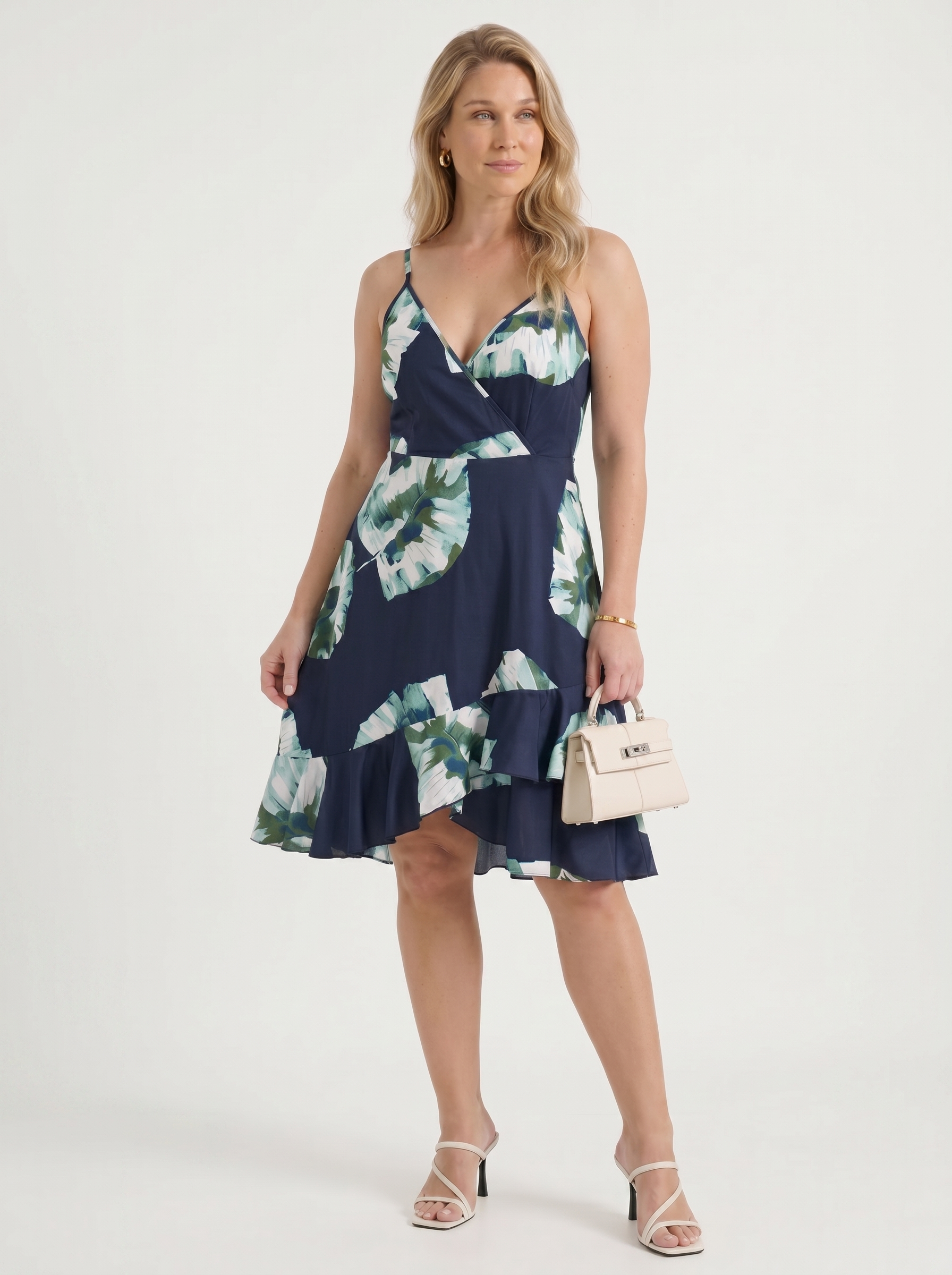 Willow Minikleid mit Wickeloptik und Volantsaum