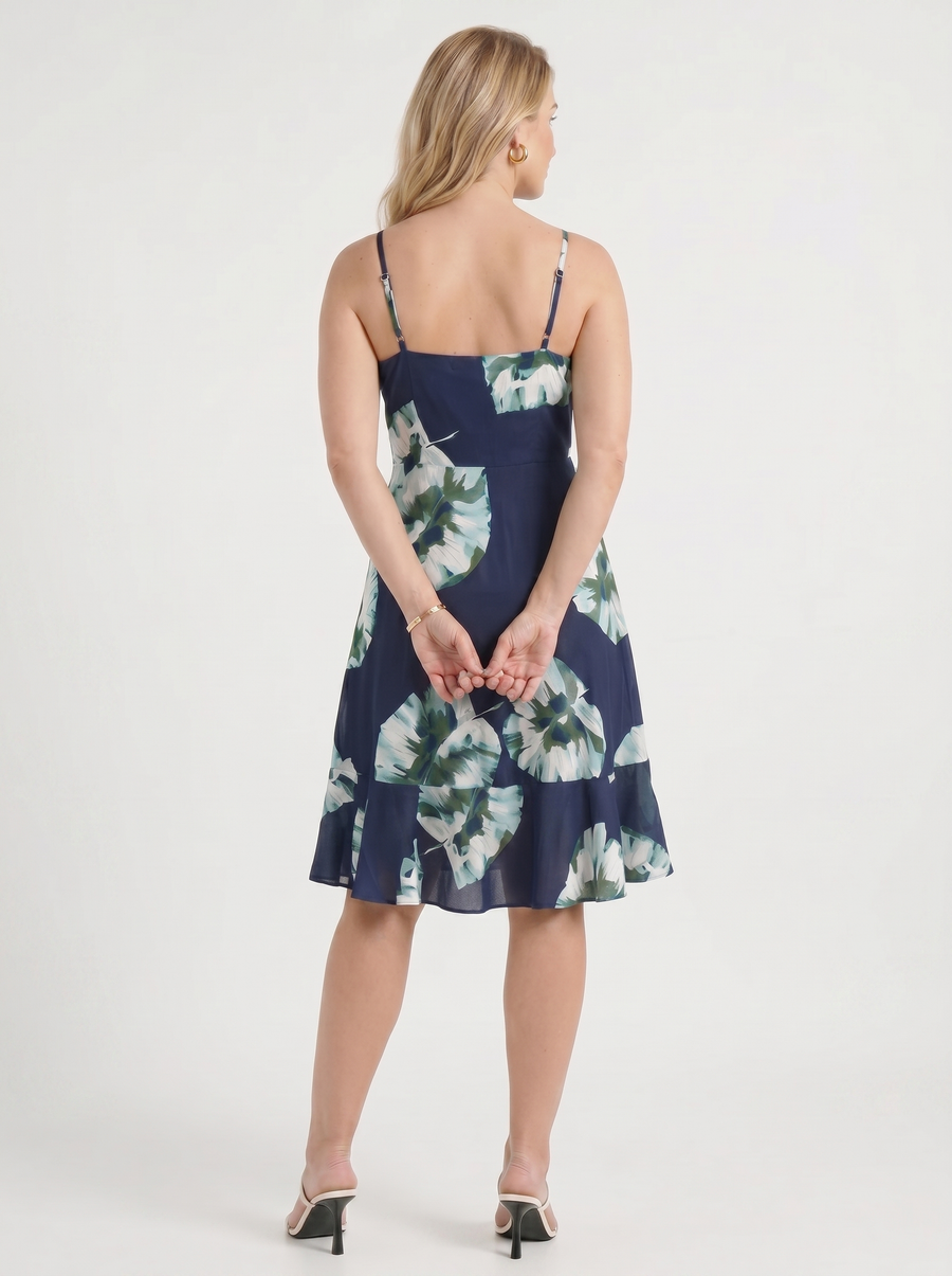 Willow Minikleid mit Wickeloptik und Volantsaum