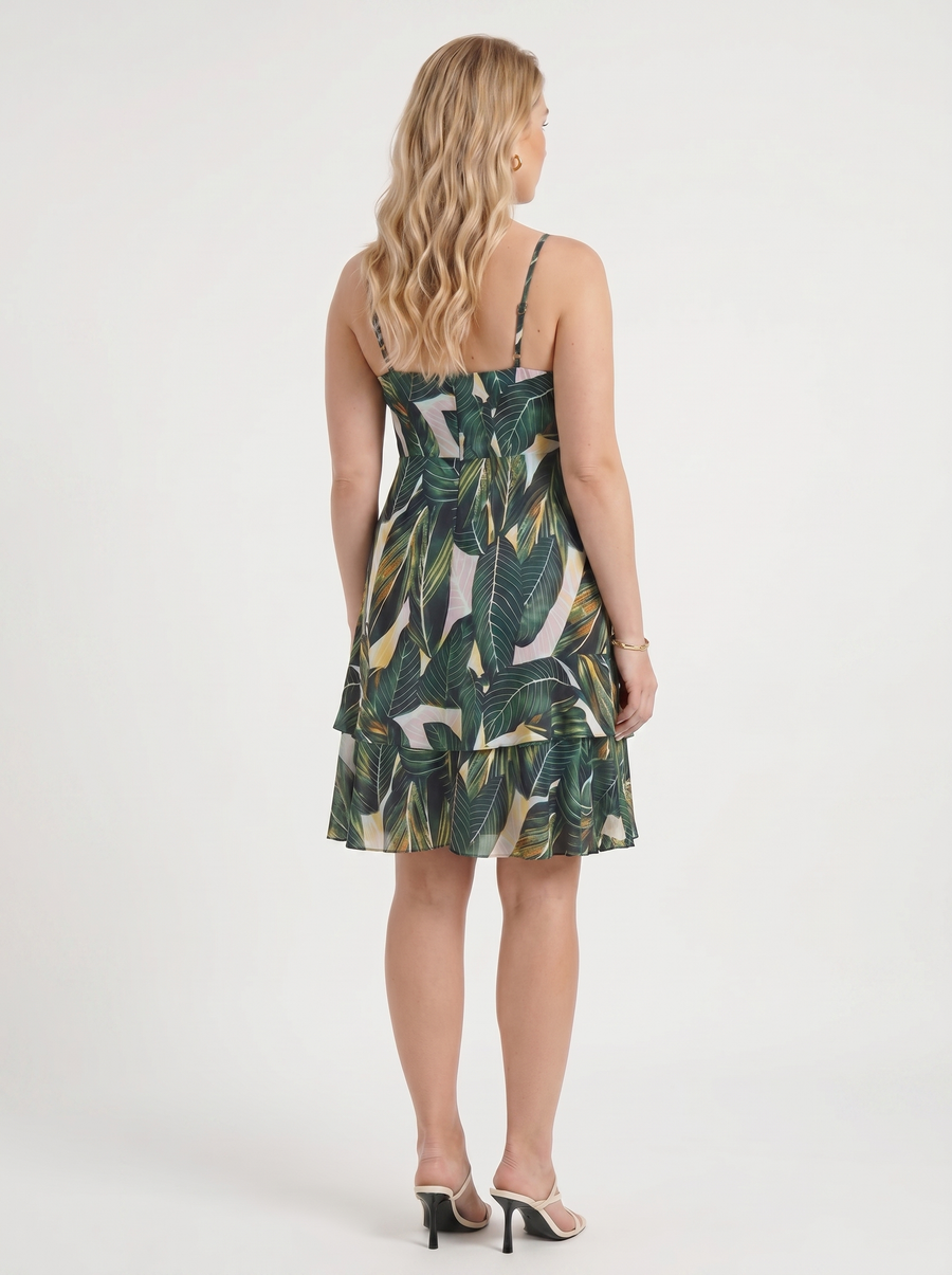 Willow Minikleid mit Wickeloptik und Volantsaum