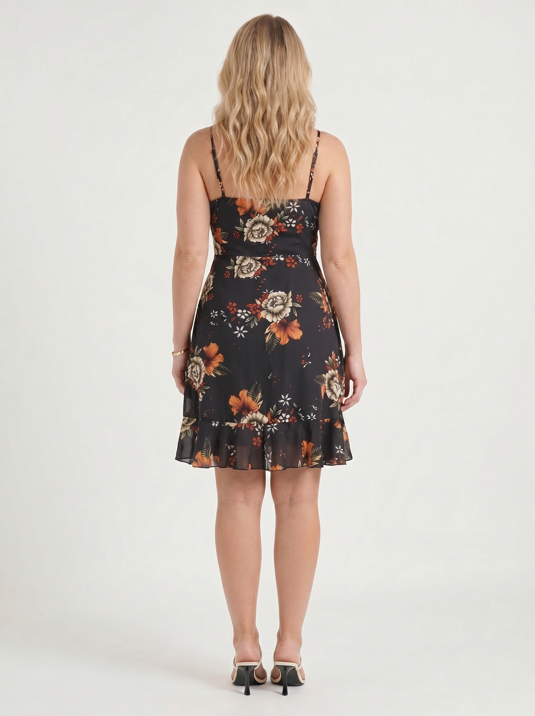 Willow Minikleid mit Wickeloptik und Volantsaum