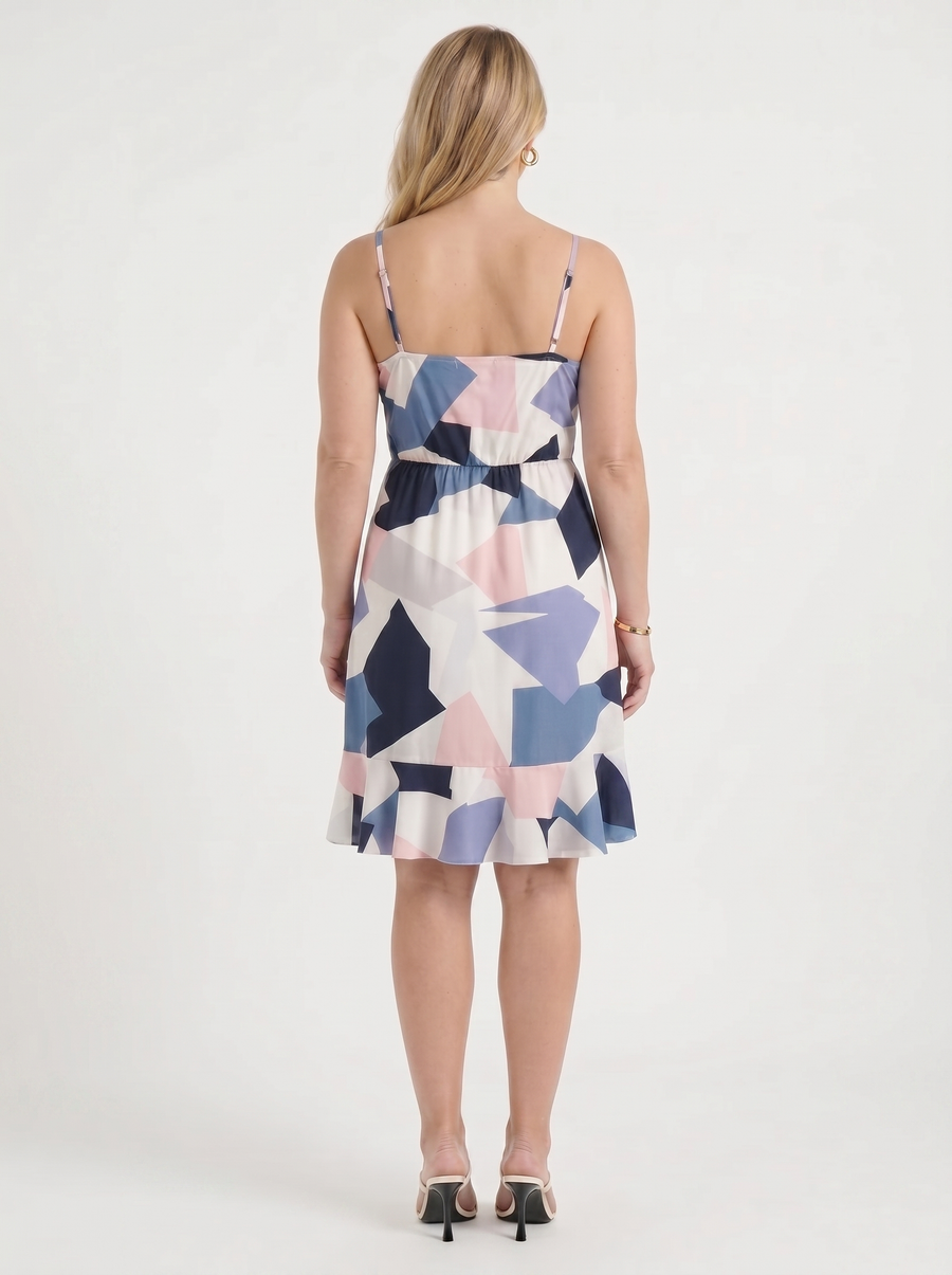 Willow Minikleid mit Wickeloptik und Volantsaum
