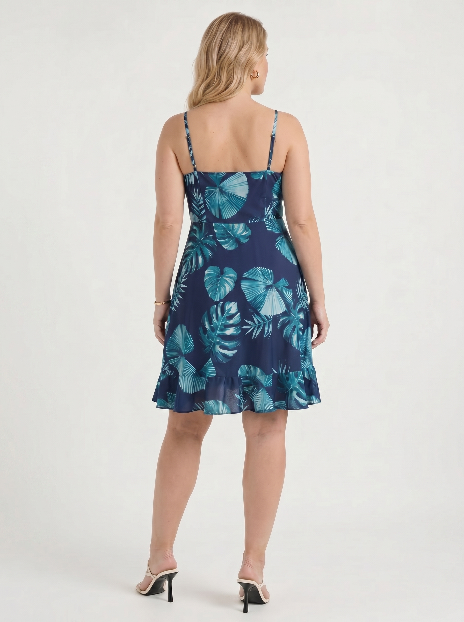Willow Minikleid mit Wickeloptik und Volantsaum