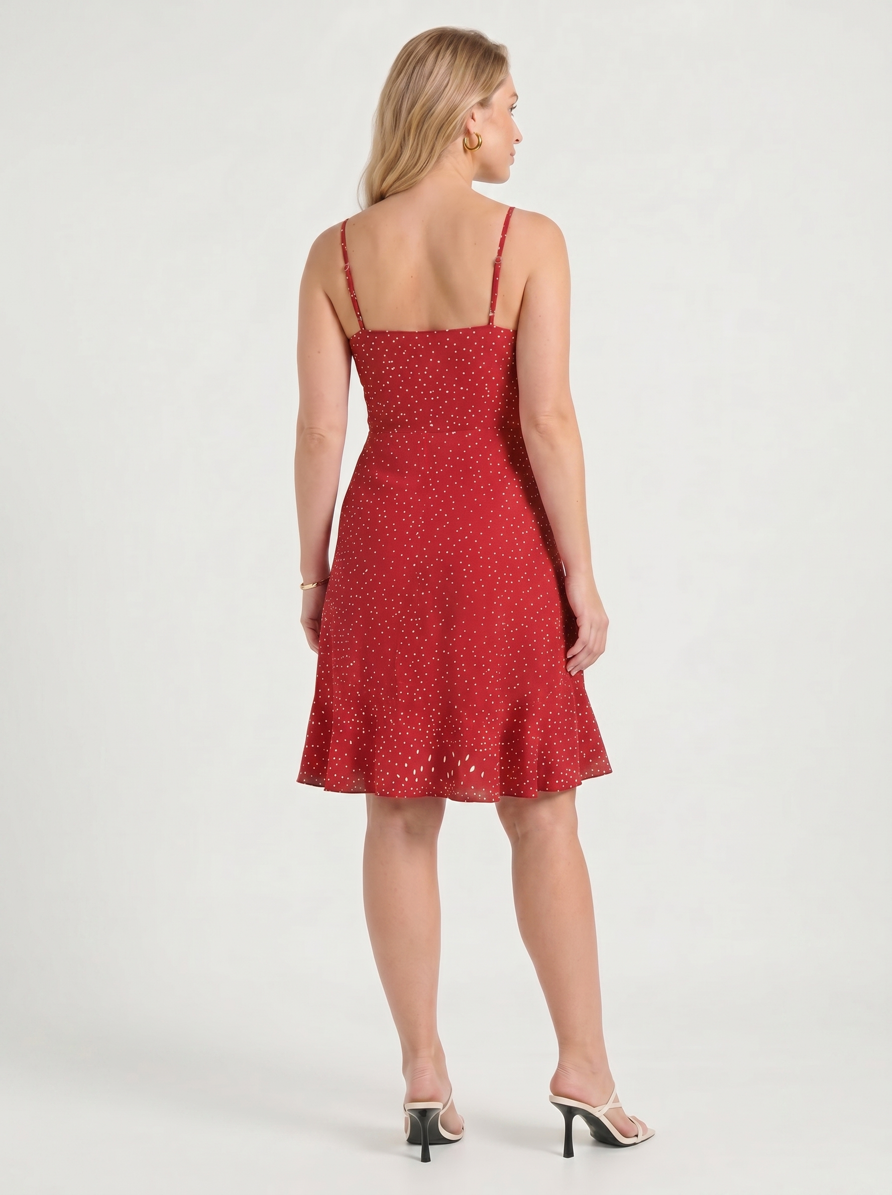 Willow Minikleid mit Wickeloptik und Volantsaum