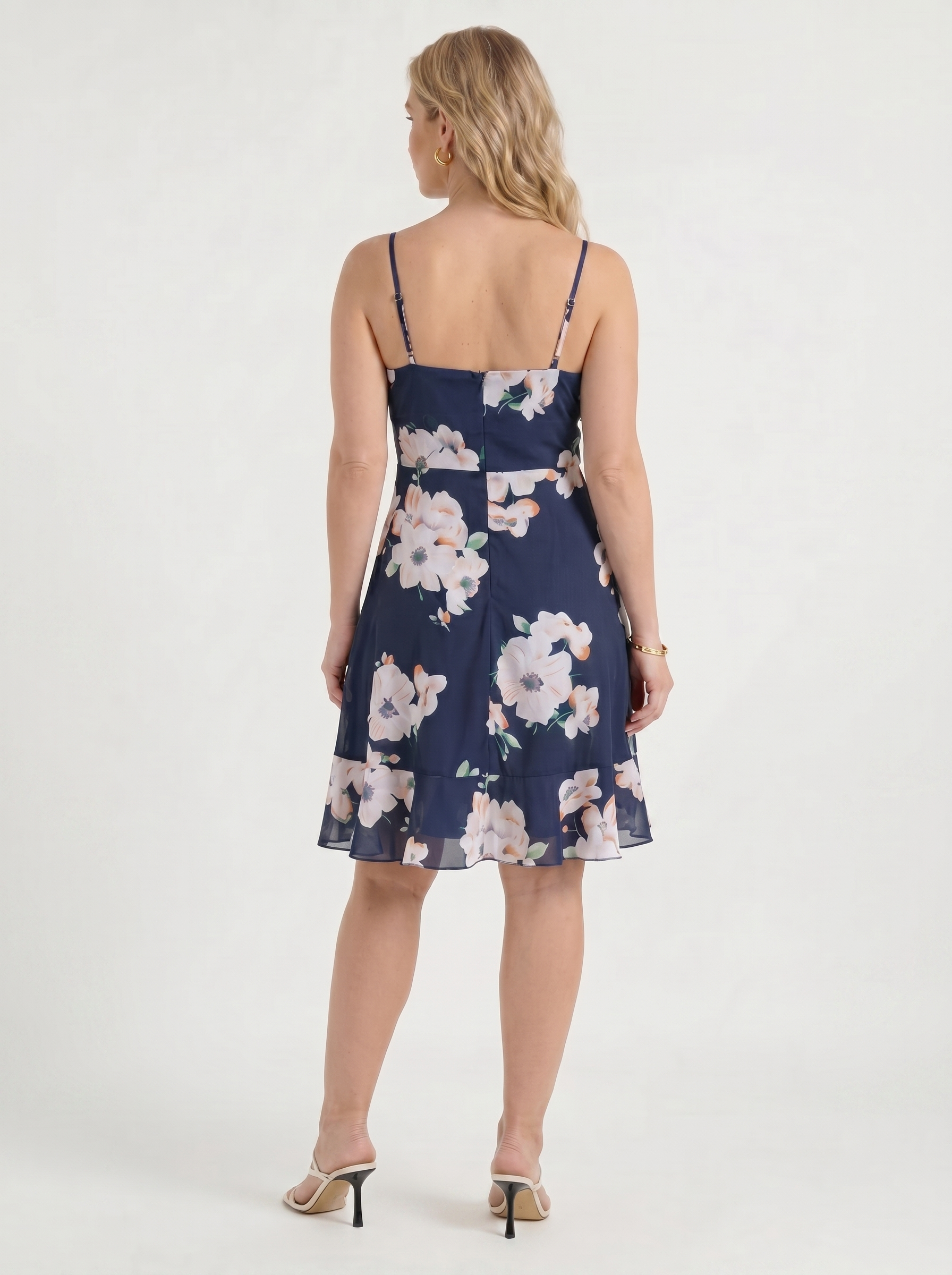 Willow Minikleid mit Wickeloptik und Volantsaum