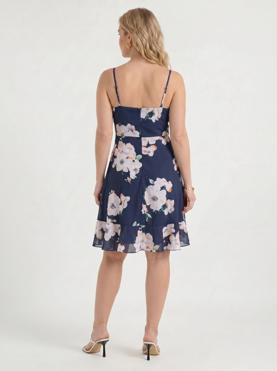Willow Minikleid mit Wickeloptik und Volantsaum