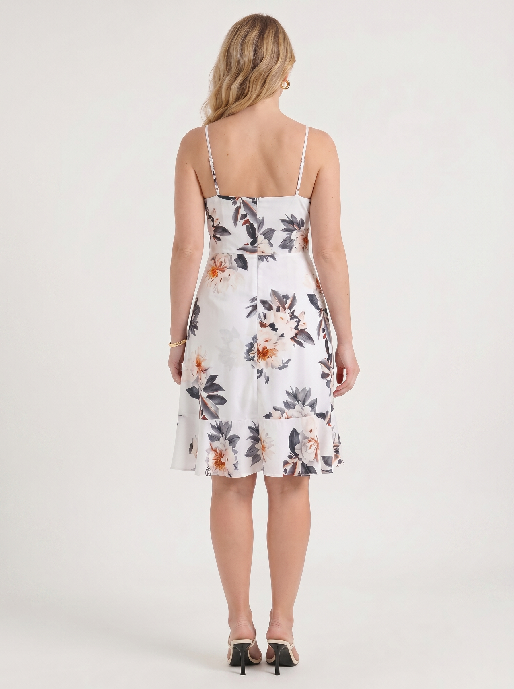 Willow Minikleid mit Wickeloptik und Volantsaum