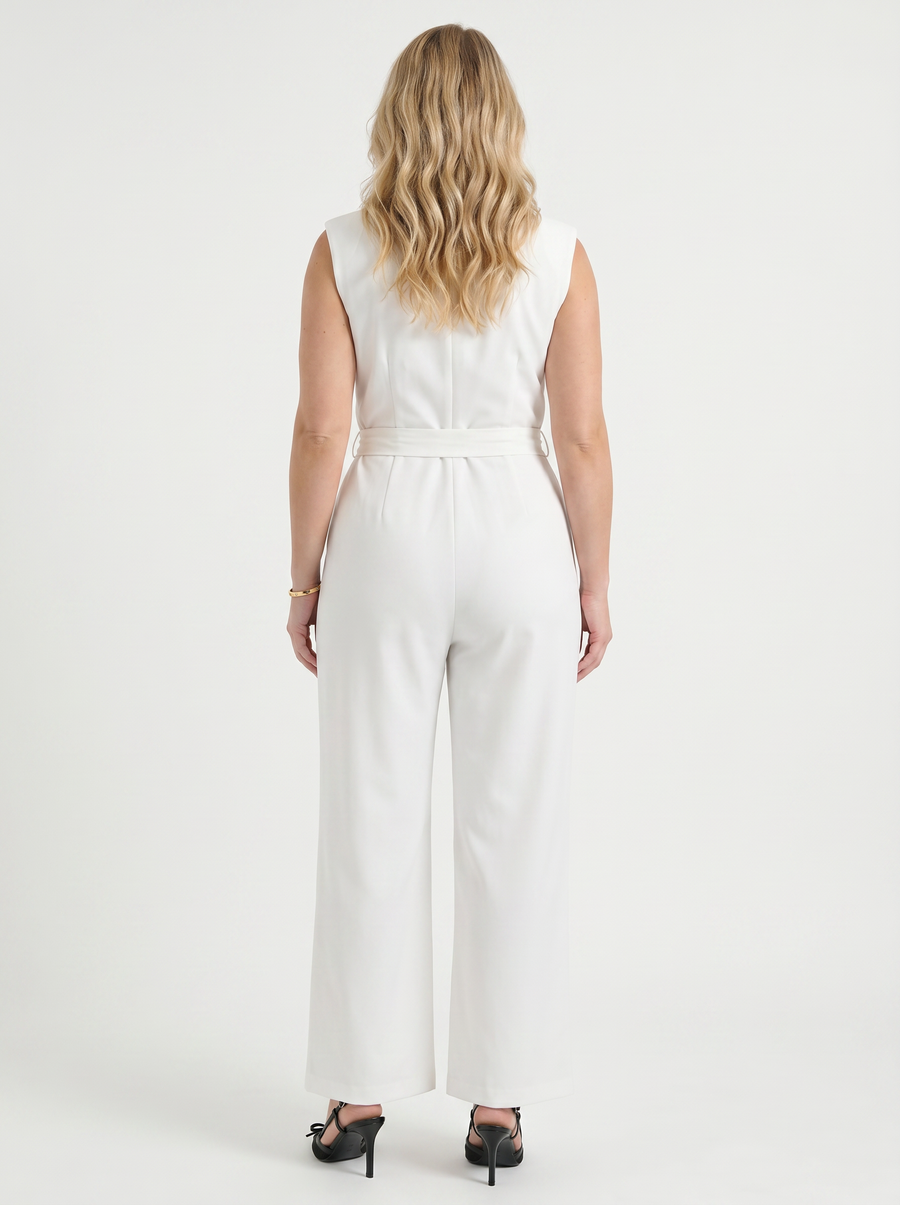 Kayleigh Jumpsuit mit Wickeloptik und Bindegürtel