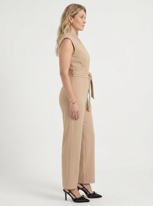 Kayleigh Jumpsuit mit Wickeloptik und Bindegürtel