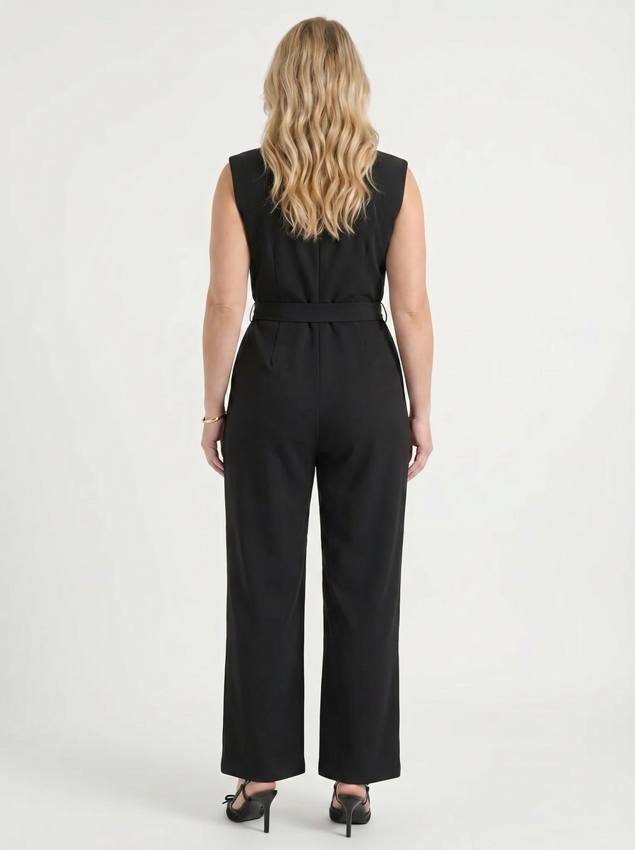 Kayleigh Jumpsuit mit Wickeloptik und Bindegürtel