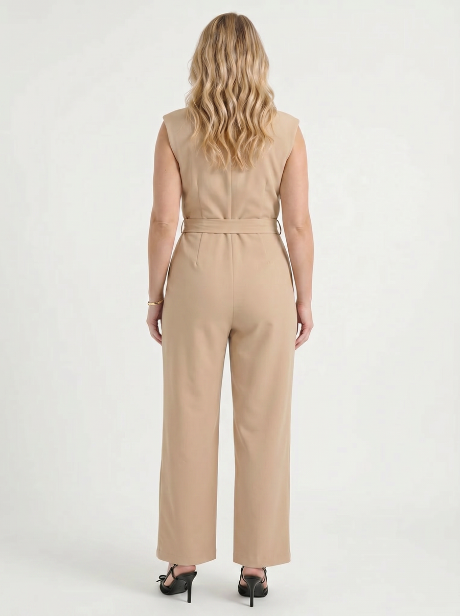 Kayleigh Jumpsuit mit Wickeloptik und Bindegürtel
