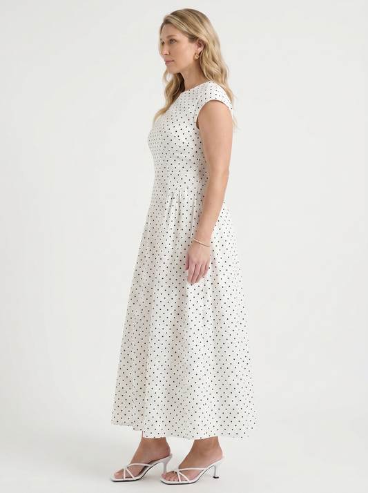 Vionna Maxikleid mit Tupfenprint
