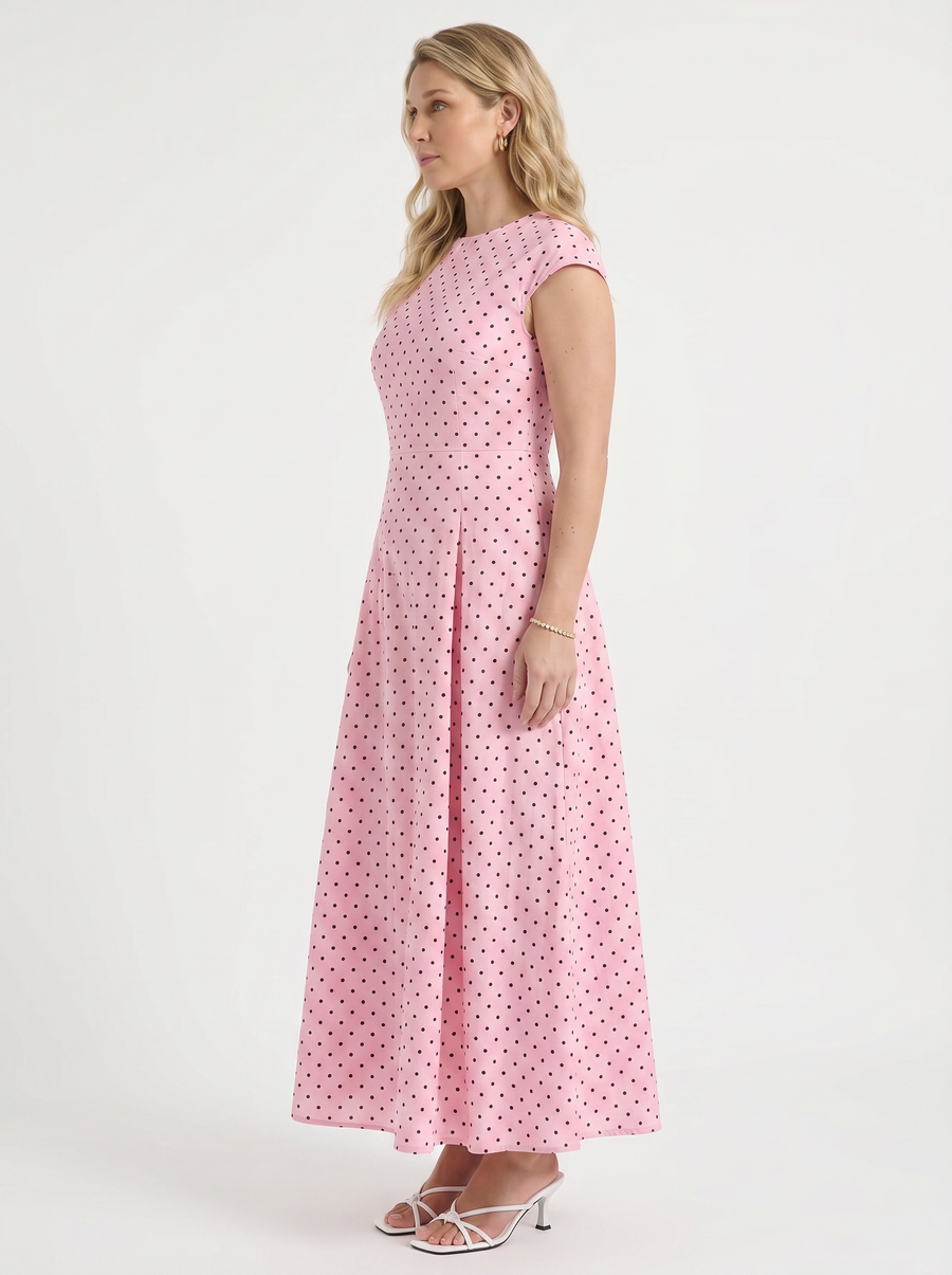 Vionna Maxikleid mit Tupfenprint