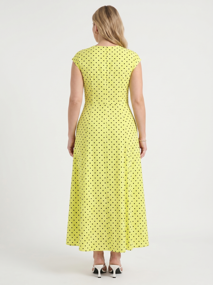 Vionna Maxikleid mit Tupfenprint