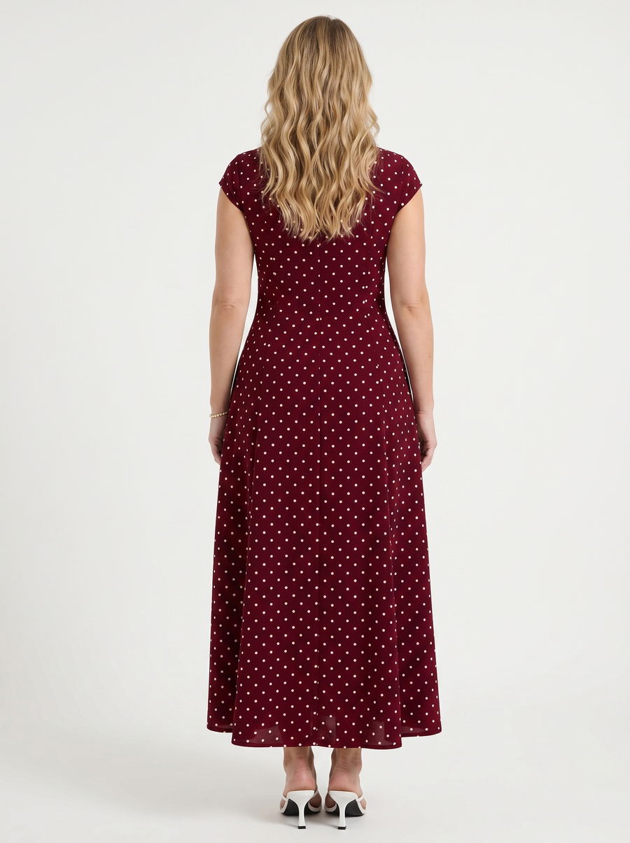 Vionna Maxikleid mit Tupfenprint