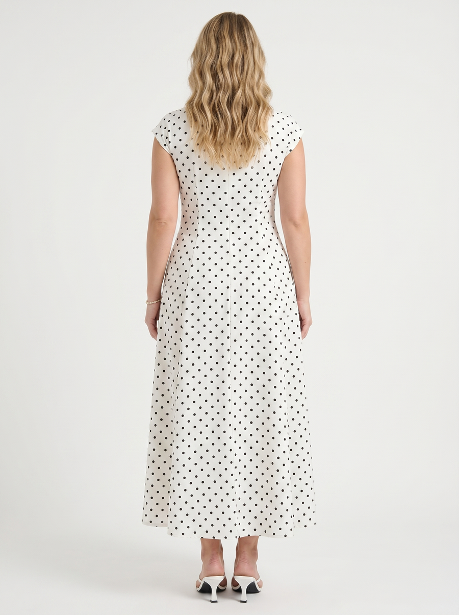 Vionna Maxikleid mit Tupfenprint