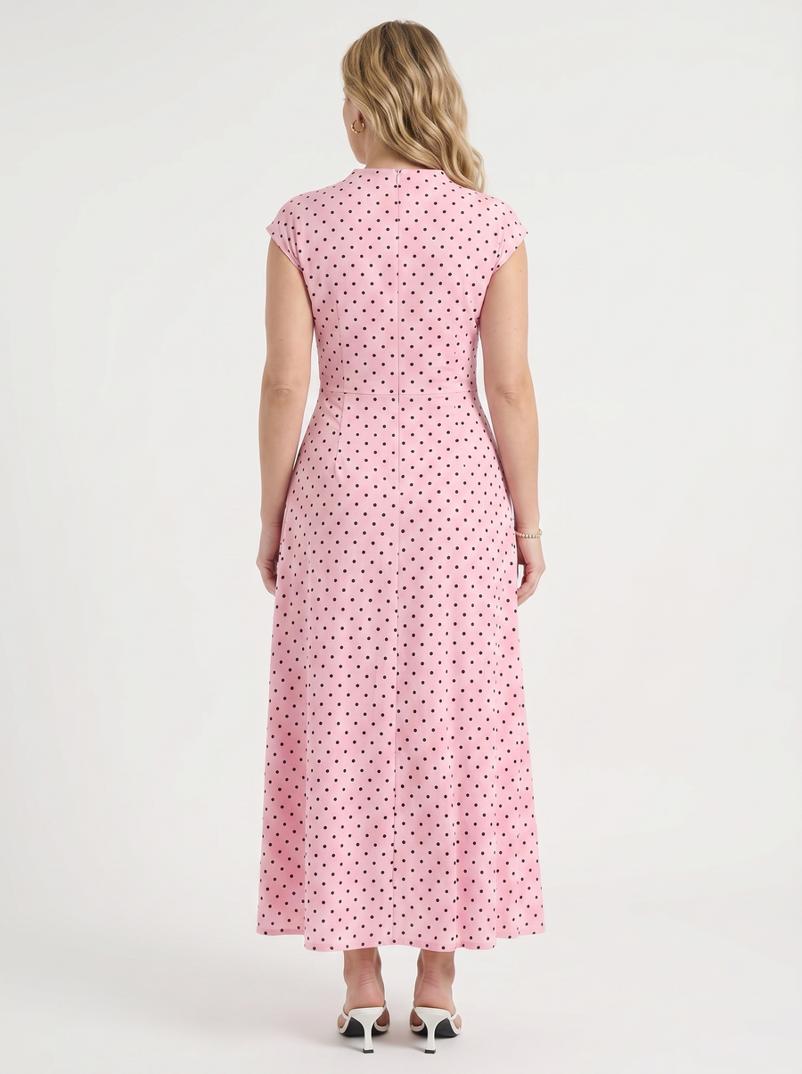 Vionna Maxikleid mit Tupfenprint