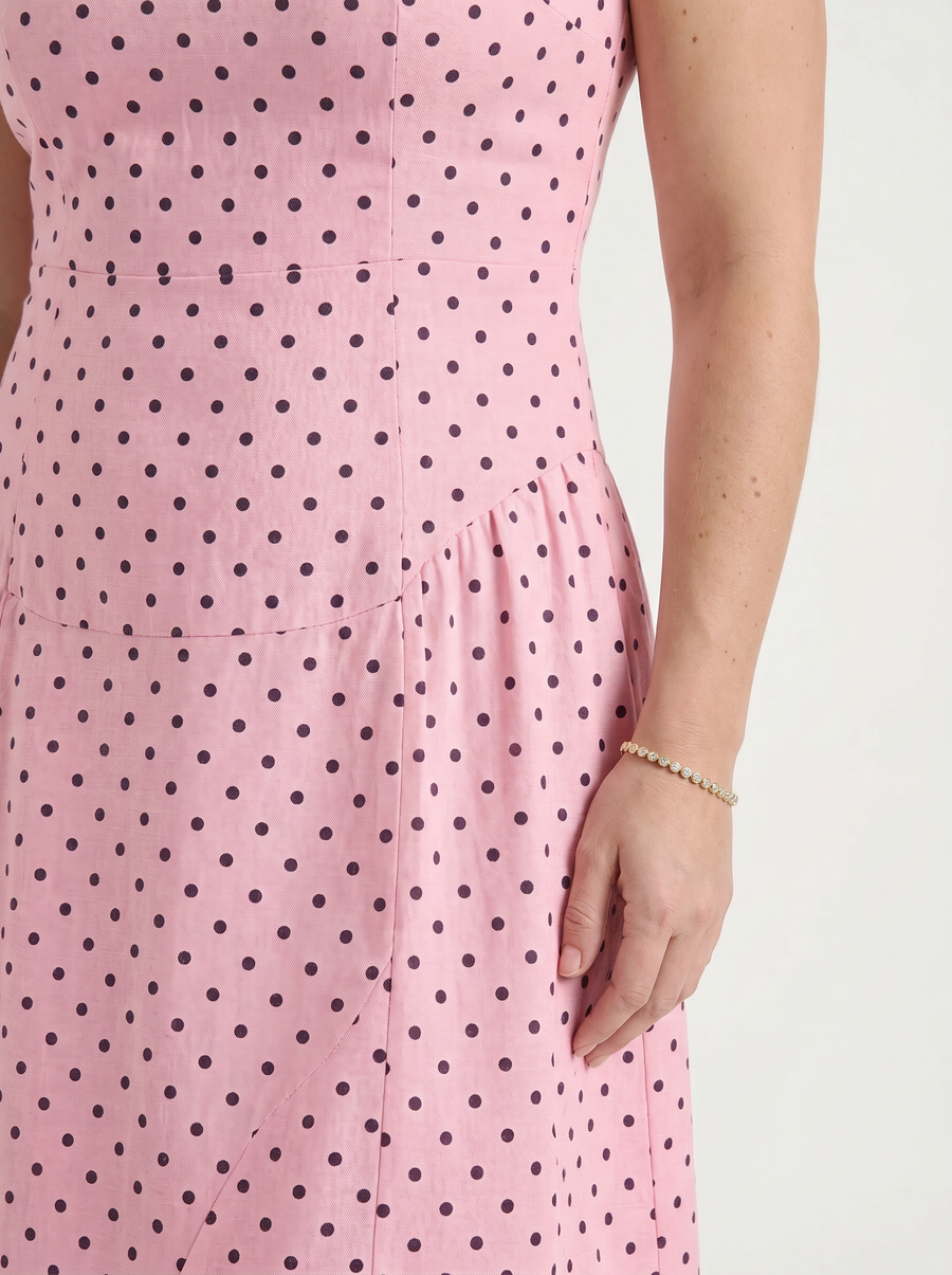 Vionna Maxikleid mit Tupfenprint