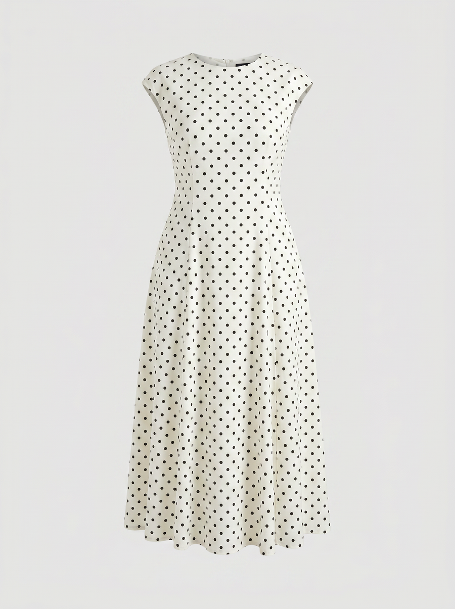 Vionna Maxikleid mit Tupfenprint
