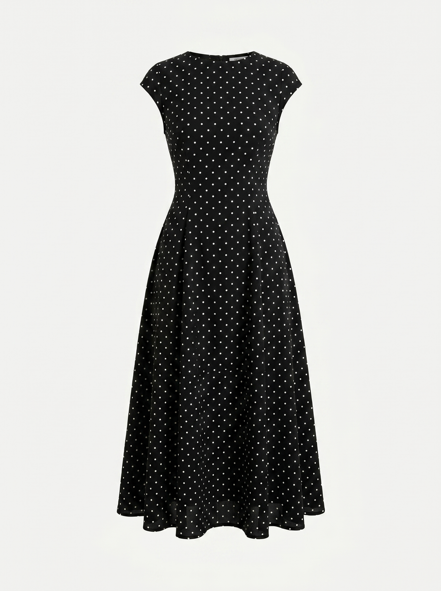 Vionna Maxikleid mit Tupfenprint