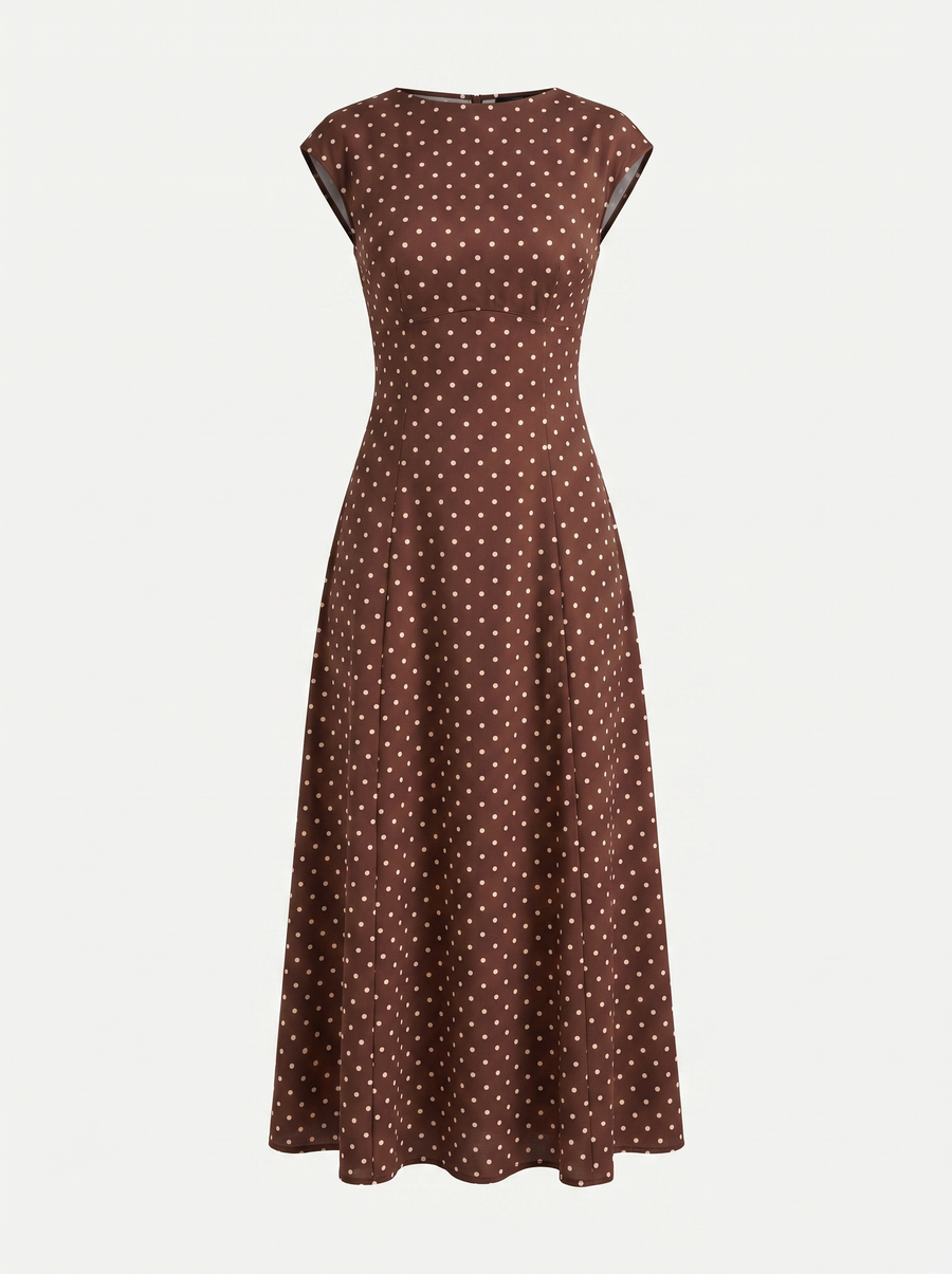 Vionna Maxikleid mit Tupfenprint