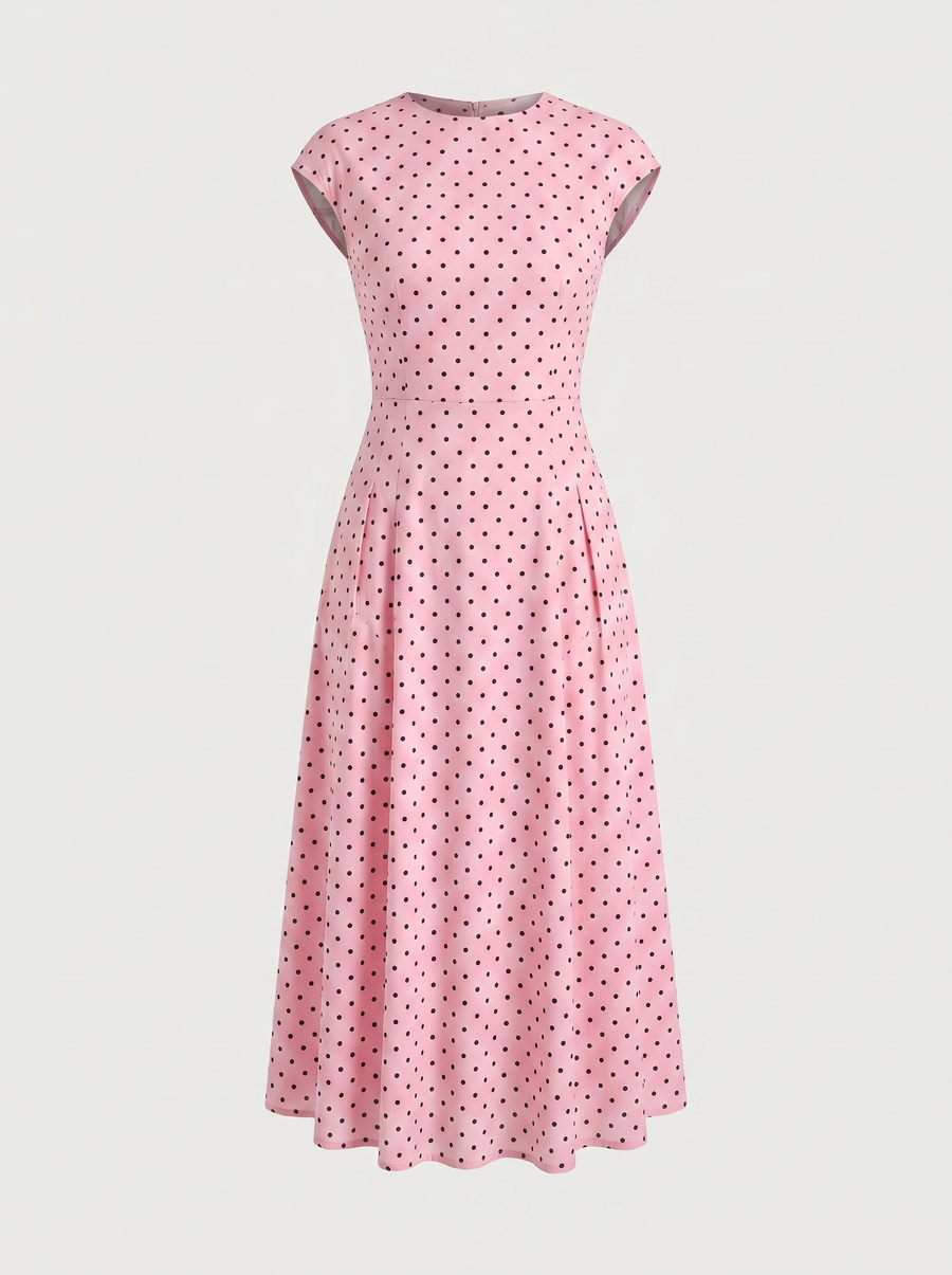Vionna Maxikleid mit Tupfenprint