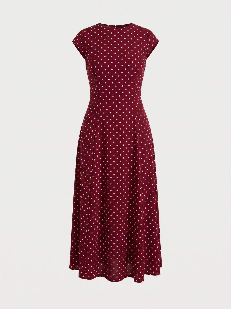 Vionna Maxikleid mit Tupfenprint