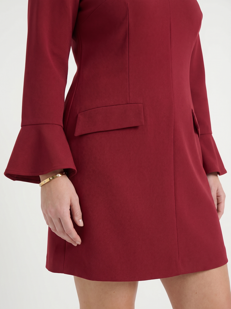 Clarrise Minikleid mit Volant Ärmel