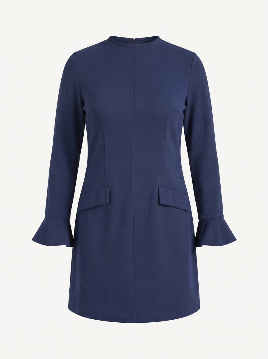 Clarrise Minikleid mit Volant Ärmel