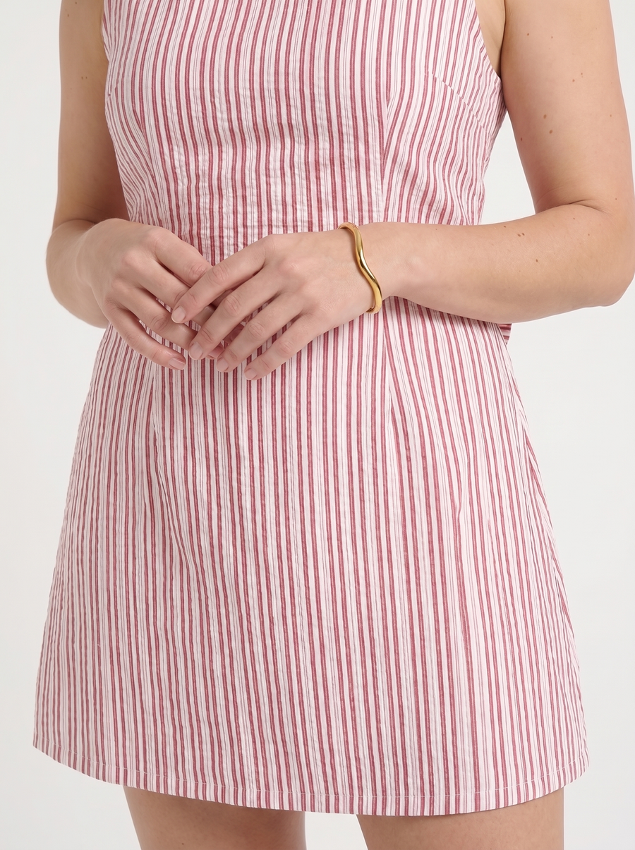 Evelina Minikleid mit Streifenmuster