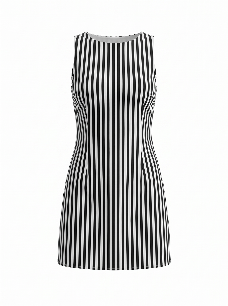 Evelina Minikleid mit Streifenmuster